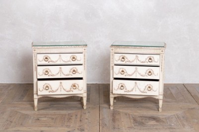 pair of french style bedside tables